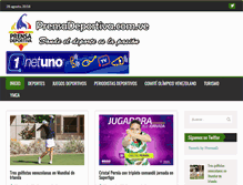 Tablet Screenshot of prensadeportiva.com.ve